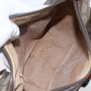 GUCCI GG Supreme Web Sherry Line Bag PVC Beige Gold Red 89 02 032 Auth SW1762-18