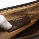 GUCCI GG Supreme Web Sherry Line Bag PVC Beige Gold Red 89 02 032 Auth SW1762-23