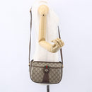 GUCCI GG Supreme Web Sherry Line Bag PVC Beige Gold Red 89 02 032 Auth SW1762-24