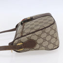 GUCCI GG Supreme Web Sherry Line Bag PVC Beige Gold Red 89 02 032 Auth SW1762-4