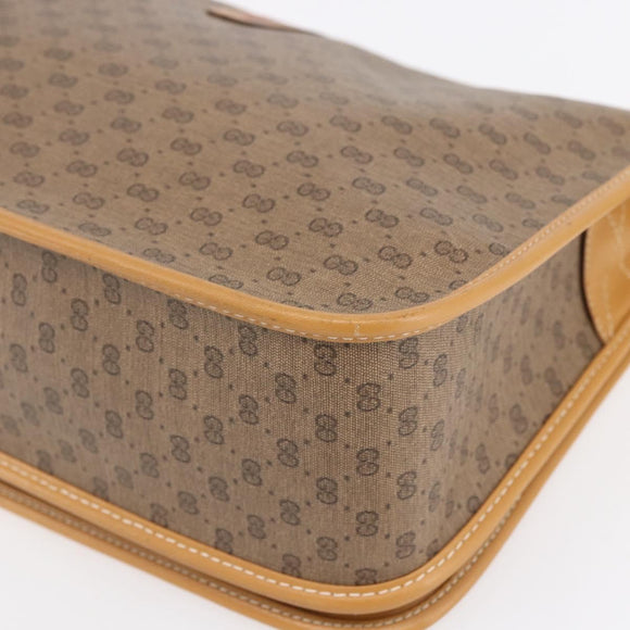 GUCCI Micro GG Supreme Shoulder Bag PVC Beige Gold 001 104 0551 Auth SW1765