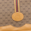 GUCCI Micro GG Supreme Shoulder Bag PVC Beige Gold 001 104 0551 Auth SW1765-17