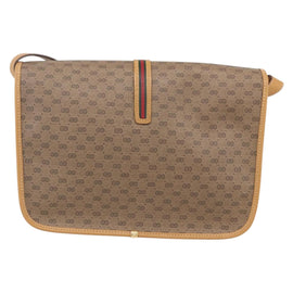 GUCCI Micro GG Supreme Shoulder Bag PVC Beige Gold 001 104 0551 Auth SW1765 - 0