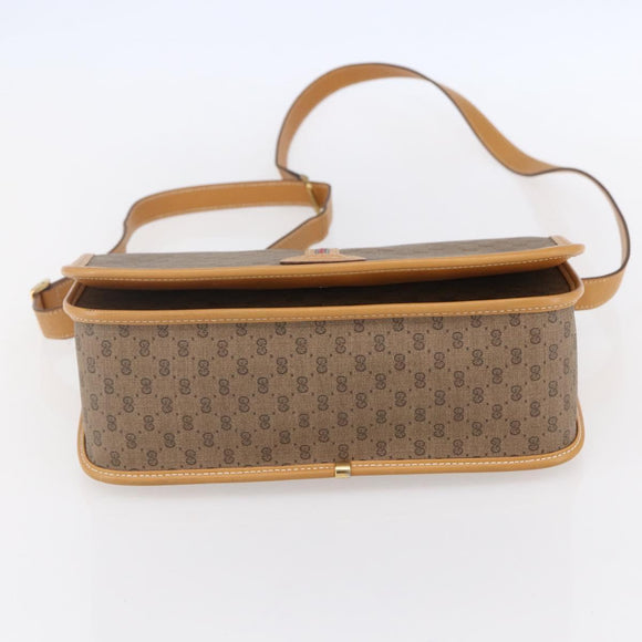 GUCCI Micro GG Supreme Shoulder Bag PVC Beige Gold 001 104 0551 Auth SW1765