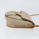 Christian Dior Honeycomb Canvas Shoulder Bag PVC Beige Gold Auth SW1766-4