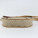 Christian Dior Honeycomb Canvas Shoulder Bag PVC Beige Gold Auth SW1766-9