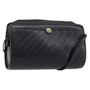 Christian Dior Shoulder Bag Leather Black Gold Auth SW1767-1