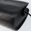 Christian Dior Shoulder Bag Leather Black Gold Auth SW1767-9