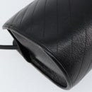 Christian Dior Shoulder Bag Leather Black Gold Auth SW1767-16