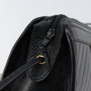 Christian Dior Shoulder Bag Leather Black Gold Auth SW1767-10