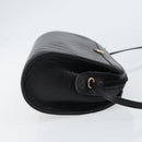 Christian Dior Shoulder Bag Leather Black Gold Auth SW1767-3