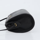 Christian Dior Shoulder Bag Leather Black Gold Auth SW1767-4