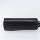 Christian Dior Shoulder Bag Leather Black Gold Auth SW1767-5