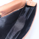 LOEWE Shoulder Bag Leather Gold Brown Auth SW1768-18