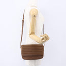 LOEWE Shoulder Bag Leather Gold Brown Auth SW1768-20