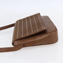 LOEWE Shoulder Bag Leather Gold Brown Auth SW1768-3