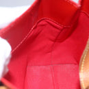 LOUIS VUITTON Monogram Vernis Reade PM Hand Bag Red Rouge M91088 LV Auth SW1770-19