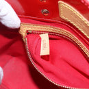 LOUIS VUITTON Monogram Vernis Reade PM Hand Bag Red Rouge M91088 LV Auth SW1770-12
