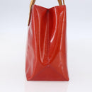 LOUIS VUITTON Monogram Vernis Reade PM Hand Bag Red Rouge M91088 LV Auth SW1770-3