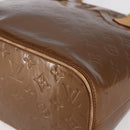 LOUIS VUITTON Monogram Vernis Houston Hand Bag Bronze M91122 LV Auth SW1772-14