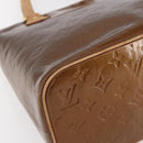 LOUIS VUITTON Monogram Vernis Houston Hand Bag Bronze M91122 LV Auth SW1772-15