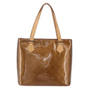 LOUIS VUITTON Monogram Vernis Houston Hand Bag Bronze M91122 LV Auth SW1772-13
