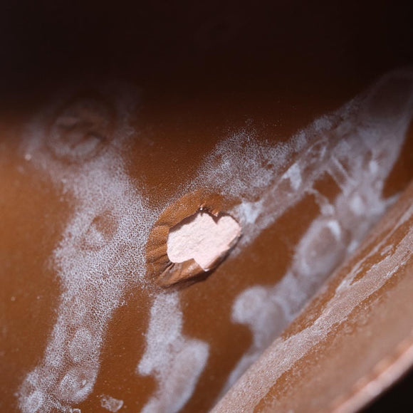 LOUIS VUITTON Monogram Vernis Houston Hand Bag Bronze M91122 LV Auth SW1772