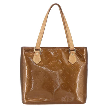 LOUIS VUITTON Monogram Vernis Houston Hand Bag Bronze M91122 LV Auth SW1772 - 0