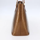 LOUIS VUITTON Monogram Vernis Houston Hand Bag Bronze M91122 LV Auth SW1772-4