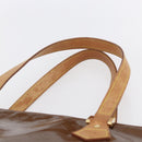 LOUIS VUITTON Monogram Vernis Houston Hand Bag Bronze M91122 LV Auth SW1772-8