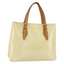 LOUIS VUITTON Monogram Vernis Brentwood Shoulder Bag Perle M91512 LV Auth SW1773-1