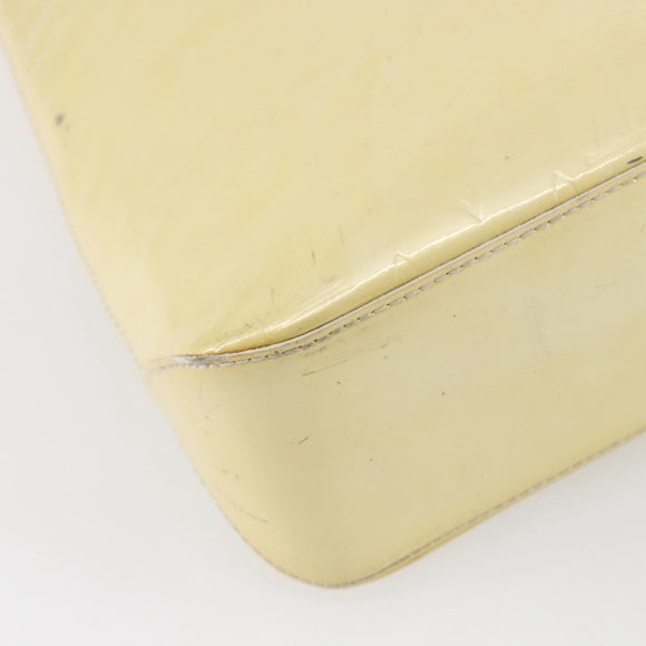 LOUIS VUITTON Monogram Vernis Brentwood Shoulder Bag Perle M91512 LV Auth SW1773