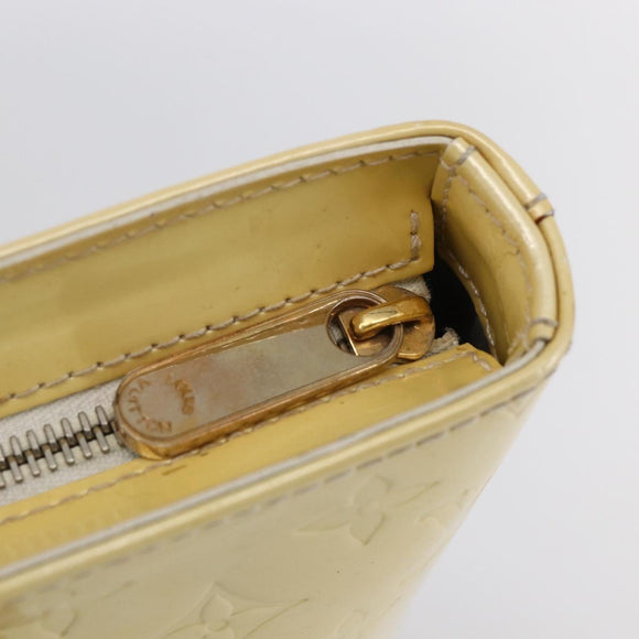 LOUIS VUITTON Monogram Vernis Brentwood Shoulder Bag Perle M91512 LV Auth SW1773