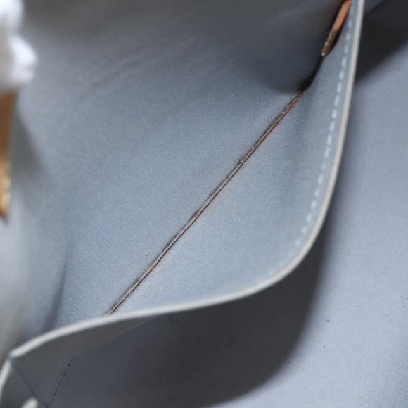 LOUIS VUITTON Monogram Vernis Brentwood Shoulder Bag Perle M91512 LV Auth SW1773