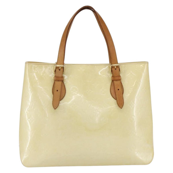 LOUIS VUITTON Monogram Vernis Brentwood Shoulder Bag Perle M91512 LV Auth SW1773