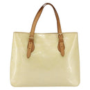 LOUIS VUITTON Monogram Vernis Brentwood Shoulder Bag Perle M91512 LV Auth SW1773-2