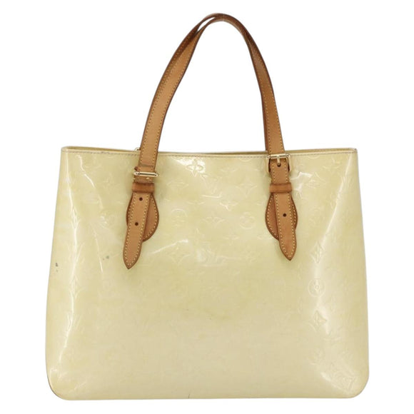 LOUIS VUITTON Monogram Vernis Brentwood Shoulder Bag Perle M91512 LV Auth SW1773