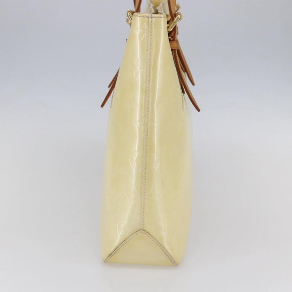 LOUIS VUITTON Monogram Vernis Brentwood Shoulder Bag Perle M91512 LV Auth SW1773