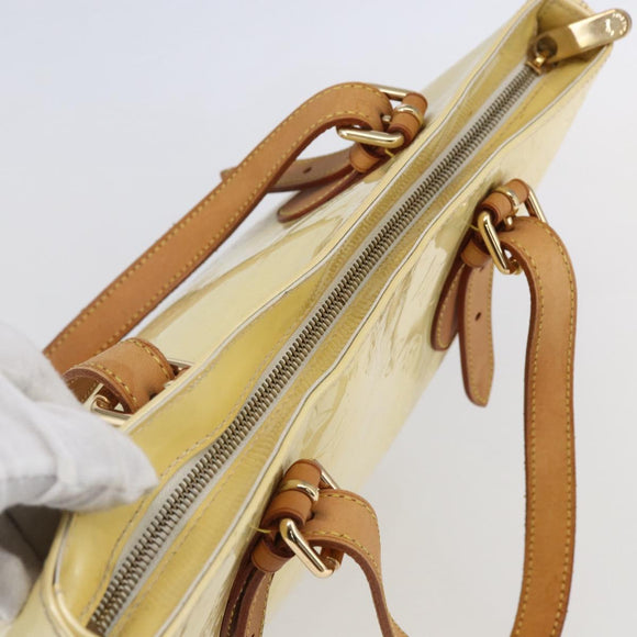 LOUIS VUITTON Monogram Vernis Brentwood Shoulder Bag Perle M91512 LV Auth SW1773