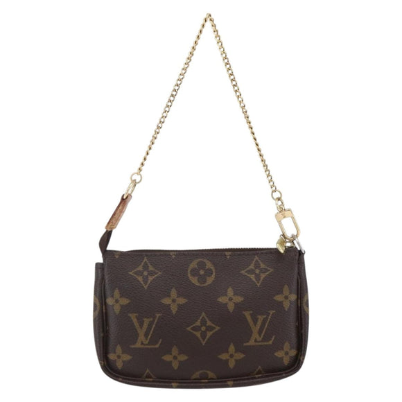 LOUIS VUITTON Monogram Mini Pochette Accessoires Pouch M58009 LV Auth SW1774