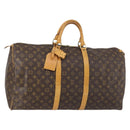LOUIS VUITTON Monogram Keepall 55 Boston Bag M41424 LV Auth SW1778-1