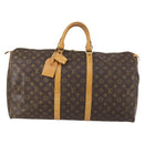 LOUIS VUITTON Monogram Keepall 55 Boston Bag M41424 LV Auth SW1778-13
