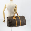 LOUIS VUITTON Monogram Keepall 55 Boston Bag M41424 LV Auth SW1778-22