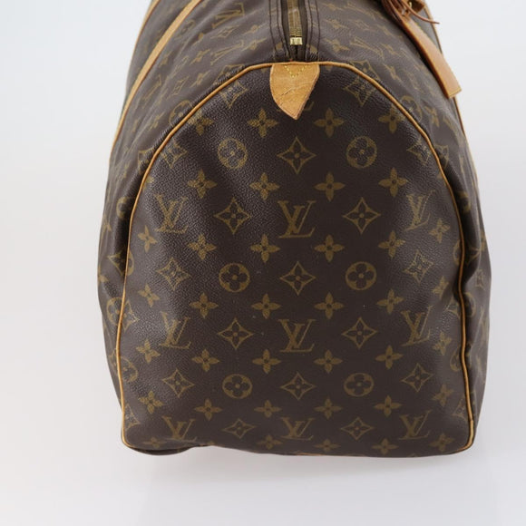 LOUIS VUITTON Monogram Keepall 55 Boston Bag M41424 LV Auth SW1778