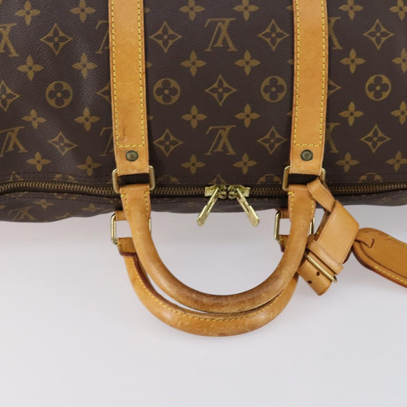 LOUIS VUITTON Monogram Keepall 55 Boston Bag M41424 LV Auth SW1778