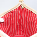 LOUIS VUITTON Antigua Cabas MM Tote Bag Canvas Beige Red M40035 LV Auth SW1779-20