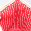 LOUIS VUITTON Antigua Cabas MM Tote Bag Canvas Beige Red M40035 LV Auth SW1779-21