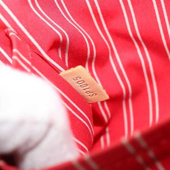 LOUIS VUITTON Antigua Cabas MM Tote Bag Canvas Beige Red M40035 LV Auth SW1779