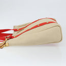LOUIS VUITTON Antigua Cabas MM Tote Bag Canvas Beige Red M40035 LV Auth SW1779-4