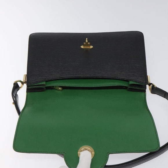 LOUIS VUITTON Epi Free Run Shoulder Bag Green Black M52414 LV Auth sw178